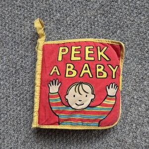 Jellycat Peek a Baby Soft Book